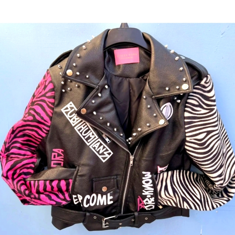 Azalea Wang moto jacket